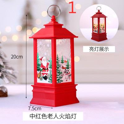 China PVC+Acrylic Christmas Decorations For Home Led 1 Pcs Christmas Candle With LED Tea Light Candles Christmas Tree Decoration for sale