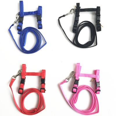 China Custom Adjustable Nylon Dog Kitten Halter Collar Cats Products Pet Traction Collar Harness And Leash For Cat Pet Harness Belt for sale