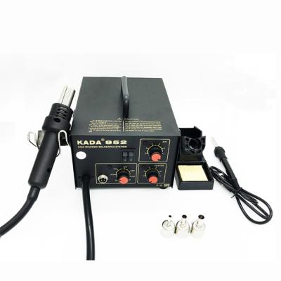 China Rework brushless BGA fan KADA 852 2 in 1 hot air bga rework soldering desoldering station for electrical repair for sale