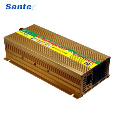 China Home Appliance Santer 100~240v 12v 1000w DC to AC Power Inverter with 10A Battery Charger for sale