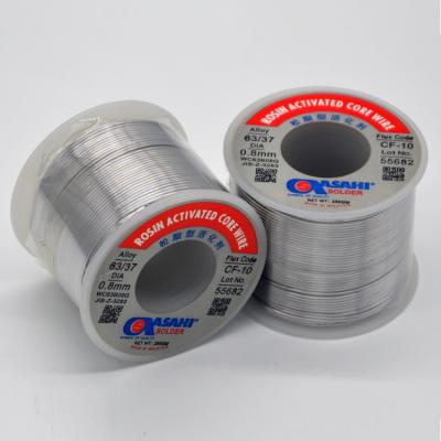 China Excellent Welding Performance Hiclass Weld Wire 0.8mm 100g Lead Tin Flux Cored Welding Wire 63/37 Mass SN63 Equivalent To Asahi for sale