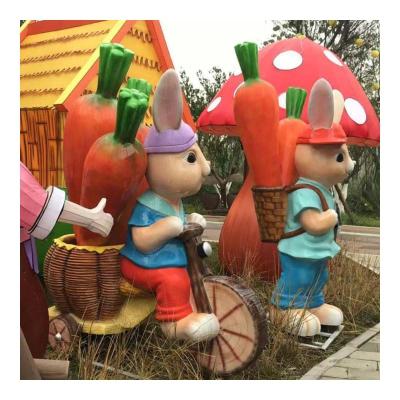 China Factory wholesale high quality cartoon motor silicon rubber+ metal frame+ foam+ decoration garden landscape animal sculpture for sale