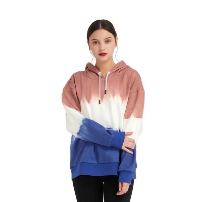 China 2021 new high quality Anti-wrinkle tie dye high street loose oversized hoodie custom mens womens hoodie for sale
