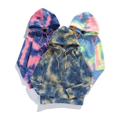 China Unisex Culture Tye Graphic Polyester Custom Hoodie High Quality Tie Dye Sweatshirts Anti-wrinkle Women's Hoodies for sale