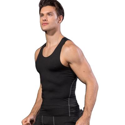 China 2021 New QUICK DRY Men's Leisure Travel Slim Tank Vest Tops Gym Fitness Exercise Sports Quick-drying Vest Jogging Custom Vest for sale