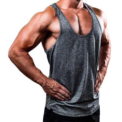 China 2021 New QUICK DRY Men's Travel Tank Top Gym Fitness Quick-Dry Sleeveless Sports Invest Custom Men's Vest for sale