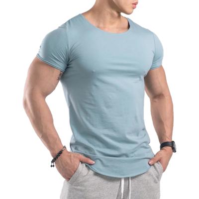 China Anti-Wrinkle Mens Graphic Tees O-Neck T Shirts Gym Masks Sports Cotton High Quality Tees for sale