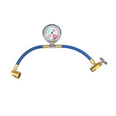 China R134-A Synthetic Rubber Refill Hose w/Charging Hose Gauge Gauge AC Refill Hose for sale