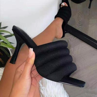 China BUSY GIRL AL5524 Heels women 2021 high heels mules heels shoes for women mules talon for sale