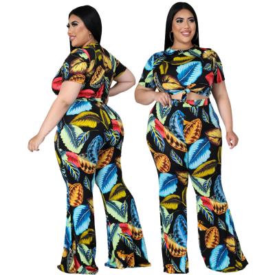 China Hot Selling QUICK DRY Fashion Casual Pants Thin Printed Two Piece Suit In Running Women Two Piece for sale