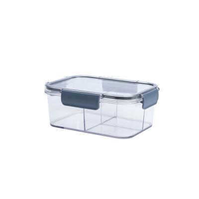 China Reusable Reusable Leakproof Clear Lunch Box Refrigerator Kitchen Sealed Storage Box Food Grade Food Fresh-storage Box for sale