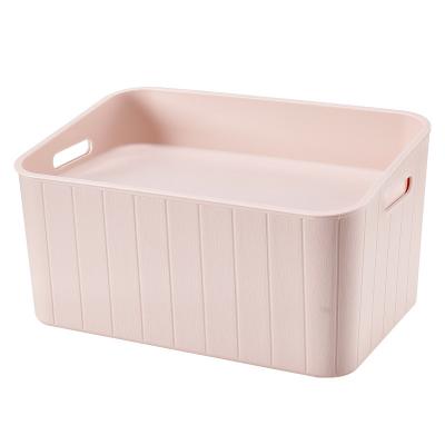 China Plastic Stackable Storage Box Clothes Toys Matching Box Wardrobe Box Bathroom Living Room Storage Basket for sale