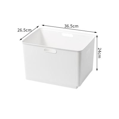 China Stackable Closet Organizer Plastic Home Organization Boxes PP Storage Bins Storage Box With Lid for sale