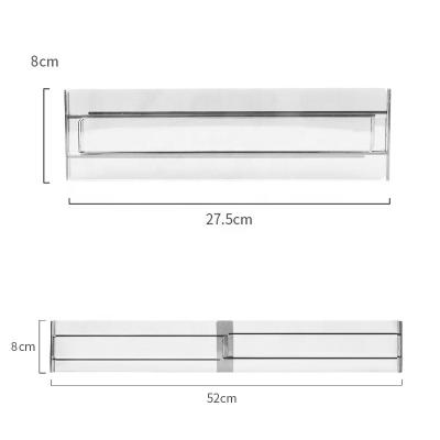 China Stackable Drawer Organizer Expandable Divider Adjustable Drawer Dividers Clear Plastic Drawer Dividers for Office for sale