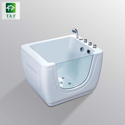 China Hot Selling Baby Bathtubs Portable White Outdoor Acrylic Bathtub Freestanding Soaking Bathtub for sale