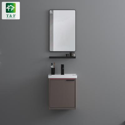 China Wholesale Eco-friendly Modern Luxury Hotel Bathroom Good Quality Water Proof Vanity Washroom Single Basin Cabinet Single Vanity Eco-Friendly for sale