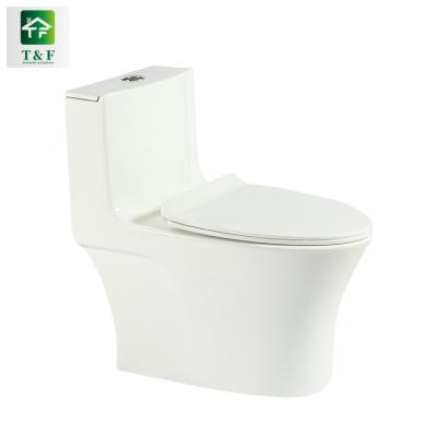 China Super Double-flow Vortex Siphon Flushing Siphonic One Piece Floor Standing Ceramic Toilet Bathroom Sets Toilet WC Foshan Sanitary Ware for sale