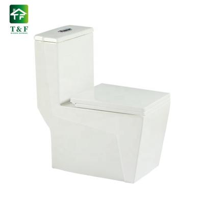 China Guangdong Hotel Floor Standing Bathroom Double-Flow Bathroom Set Single-Piece Ceramic Double-Flow Toilet Price for sale