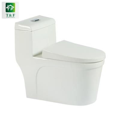 China Ceramic Siphon One Piece White Italian Sanitary Ware Bathroom Ware Siphonic Porcelain Cheap Toilet Flush System for sale