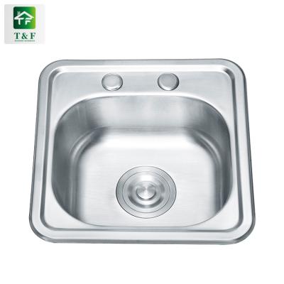 China With Faucet Hot Sale 1 Holes Single Bowl Kitchen Sink With Faucet Rectangular Shape Stainless Steel Single Bowl Sink for sale