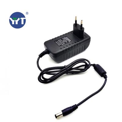 China EU 12V 3A CCTV Strip Wall Mount Adapter AC DC Power Adapter 12V LED Camera Led Power Supply for sale