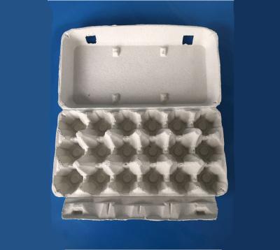 China plup paper egg tray egg packing box 18 pcs disposable egg packing box paper packing box for sale