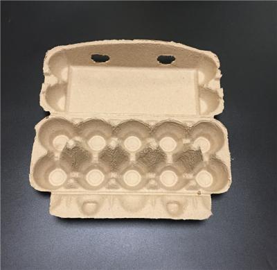 China plup paper egg tray egg packing box 10 pcs disposable egg packing box paper packing box for sale