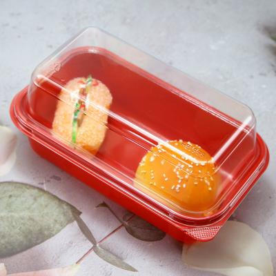 China customized PET plastic cake container packaging for sale