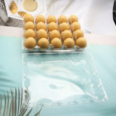 China disposable plastic blister clear 20holes chicken egg tray for sale