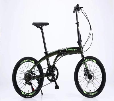 China 20 Inch Aluminum Alloy Rear 7/8/9/10 Speed ​​Paint Steel Folding Mountain Bike for sale