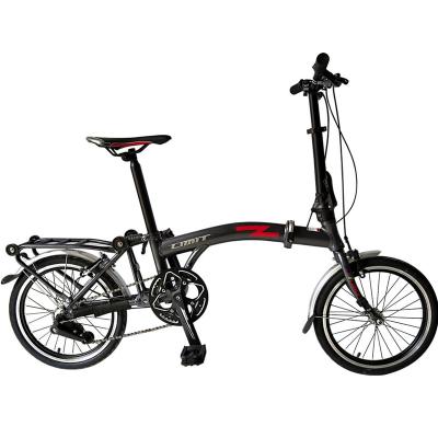 China Aluminum alloy 16 inch aluminum alloy folding bike light and easy to carry mountain folding bicycle for sale