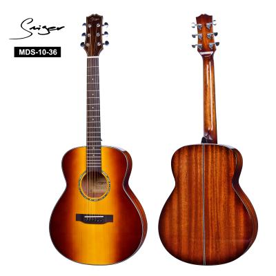 China 41inch Brand Solid Cutaway Smiger Fir Acoustic Guitar Vines Music Guitar Top Factory Price for sale