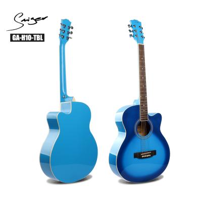 China Linden Affordable Beginner Acoustic Guitar with Luster Finish String Instruments for sale