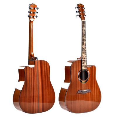 China Bamboo Vines Music, Music Vines Dia-Cast Manhogany Diameter-Cast Sapele Acoustic Guitar Factory Inlay High Gloss Rosewood for sale