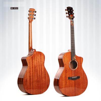 China High End Artwork All China Manufacturer Custom Brand Inlay Artwork Solid Wood Acoustic Guitar Manufacturer for sale