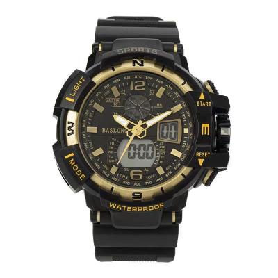 China Maolaite 966 China Luxury Men's Silicone Watch Band Luxury Waterproof Compass Single Alarm Sports Watch Kit for sale