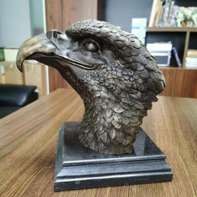 China Head China Animal Bronze Eagle Statue for Home Decoration from JDSC China for sale