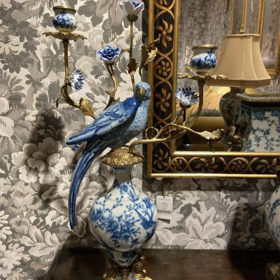 China 2020 Home Decor Wall Decor Room Decor Glazed Porcelain Ceramic Candlestick for sale