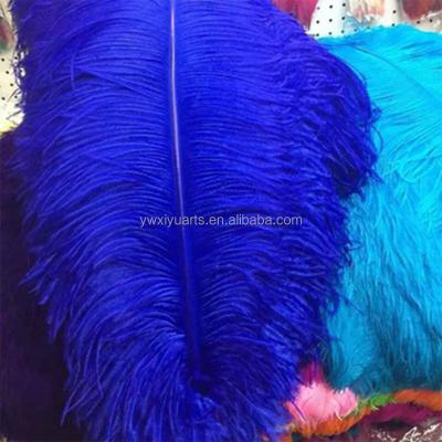 China Ostrich Feathers High Quality Fluffy 60-80 cm Large Royal Blue Ostrich Feathers Whosale for sale