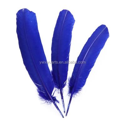 China Carnival Dyed Turkey Rounds Secondary Wing Quill Feathers Turkey Feathers for sale