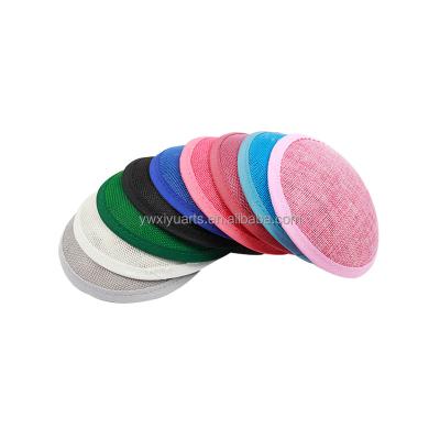 China Casual Wholesale Small Round 13*13 cm Fasinator Hat Fascinators for Hat Making for sale