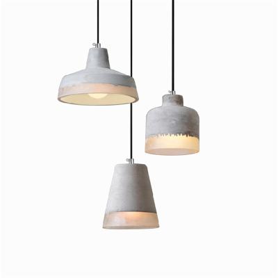 China Retro loft modern concrete chandelier simple bar, restaurant, exhibition hall, cafe lamps for sale