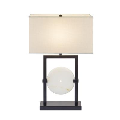 China American creative simple modern classic study bedroom living room designer marble bedside desk lamp for sale