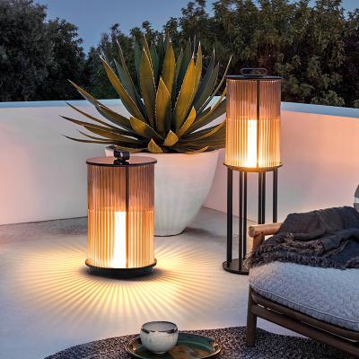 China Garden lamp villa garden landscape lamp modern glass floor lamp for sale