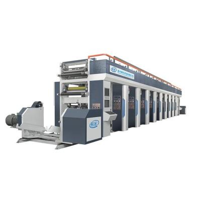 China Factory type new 7 color 1100MM printing machine for CPP plastic film and gravure paper printing machine for sale