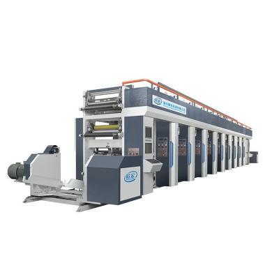 China Factory 6 color rotogravure printing machine gravure high speed printing machine for PVC paper film cheap price for sale