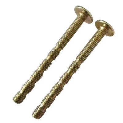 China M4X45 Steel Truss Cross Joint Joint Galvanized Competitive Price Slotted Head Bamboo Recess Machine Screw for sale