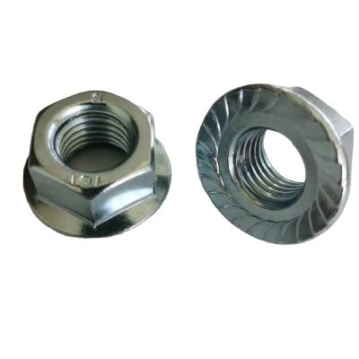 China General Industry Wholesales DIN6923 Carbon Steel Flange Hex Nut With Serrations for sale