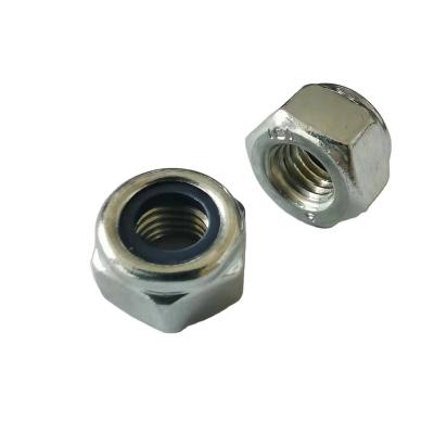 China YZ-N002 Industry DIN985 Carbon Steel General Nylon Insert Lock Nut M6 M8 M10 M12 for sale