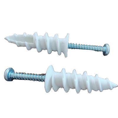 China NYLON High Quality Wall Plug Nylon plastic Drywall Anchors with nail screw for sale